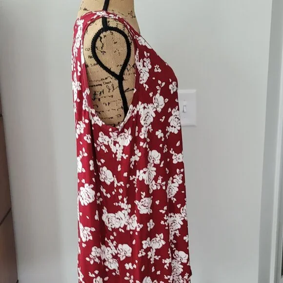 Lane Bryant Floral Flowy V-Neck Tank Top Sleeveless Blouse Size 14/16   "NEW" - Picture 2 of 12